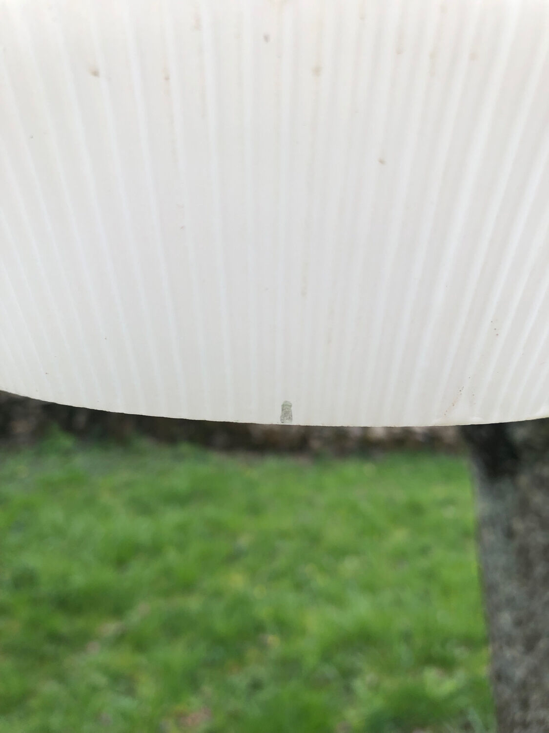 Vintage glass hanging lamp