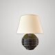 Art Deco lamp in black opaline – Jacques Adnet - elegance of the 1930s