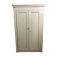 Old wardrobe, aged white patina