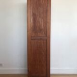 Vintage curtain binder in solid brown oak year 50