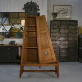 Guillerme et Chambron standing clock with earthenware decoration by Danikowski 1950s