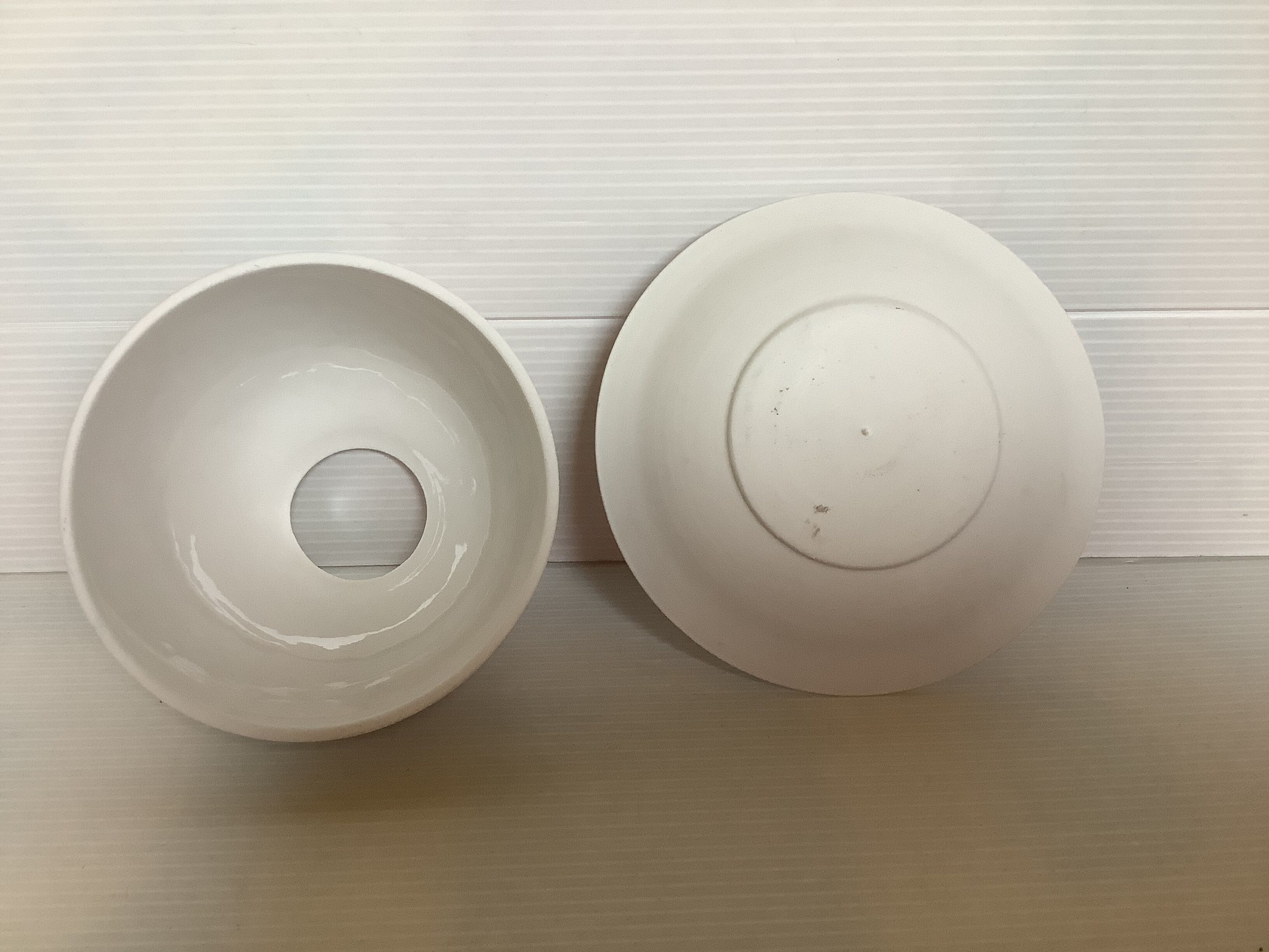 Pair of Christmas candle holders