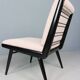 2x 'boomerang' h. mitzlaff, e. schmidt for soloform, bouclé lounge chairs, 1953