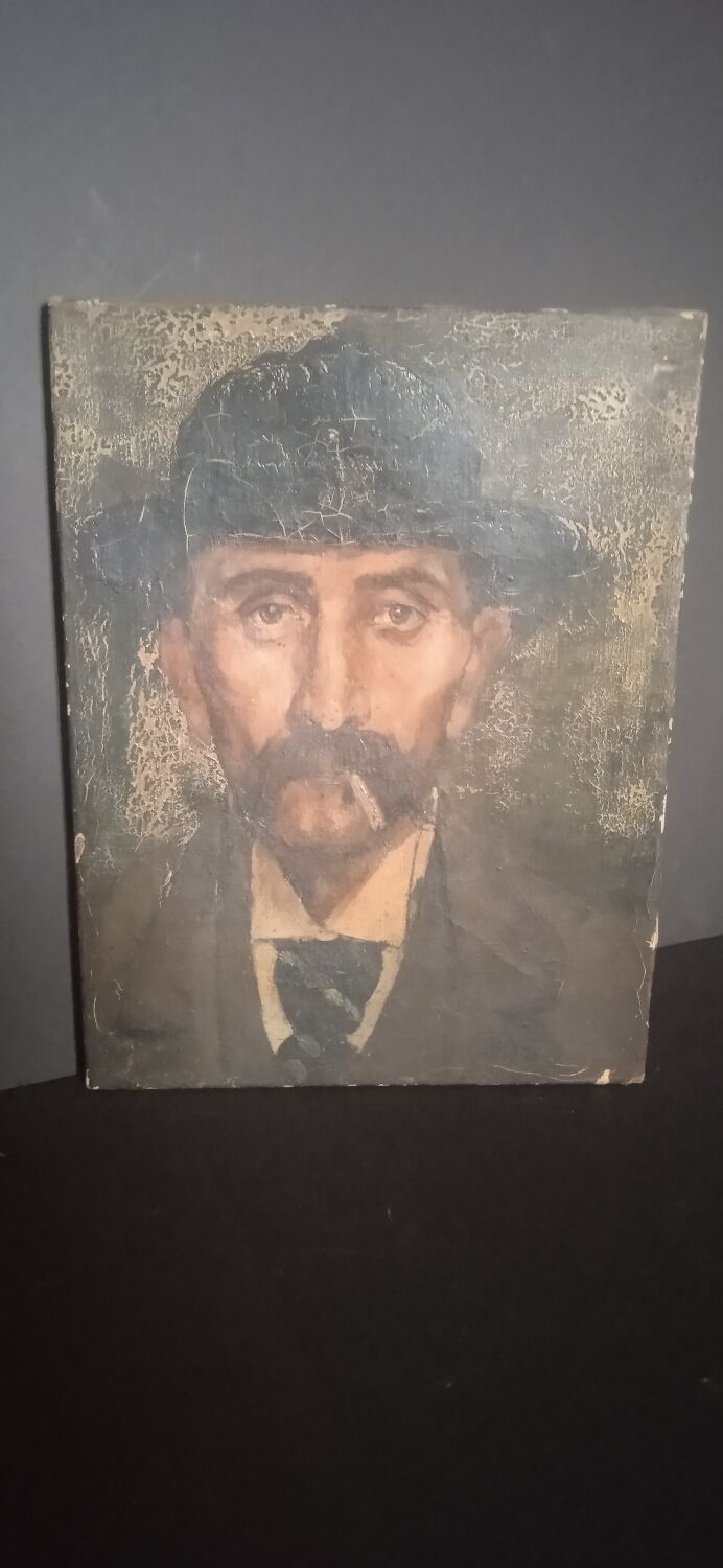 Portrait a man oil 1903