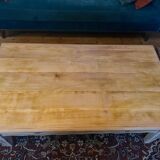 Antique solid wood farmhouse coffee table