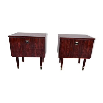 Rosewood bedside pair