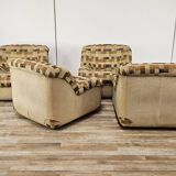 Modular fabric armchairs from the 1970s