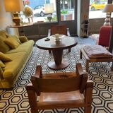 Paire de fauteuils et un repose pied Pierre Chapo 1960