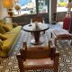 Pair of armchairs and a footrest Pierre Chapo 1960