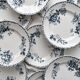 10 assiettes plates en terre de fer « Acacia » Moulin des Loups et Hamage