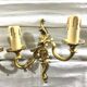 Pair Of Applique 2 Lights Bronze St Louis XV