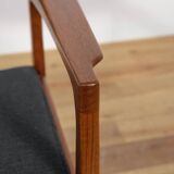 Mid-Century Teak & Leather Armchair by Erik Buck for Ørum Møbelfabrik, Denmark 1960s