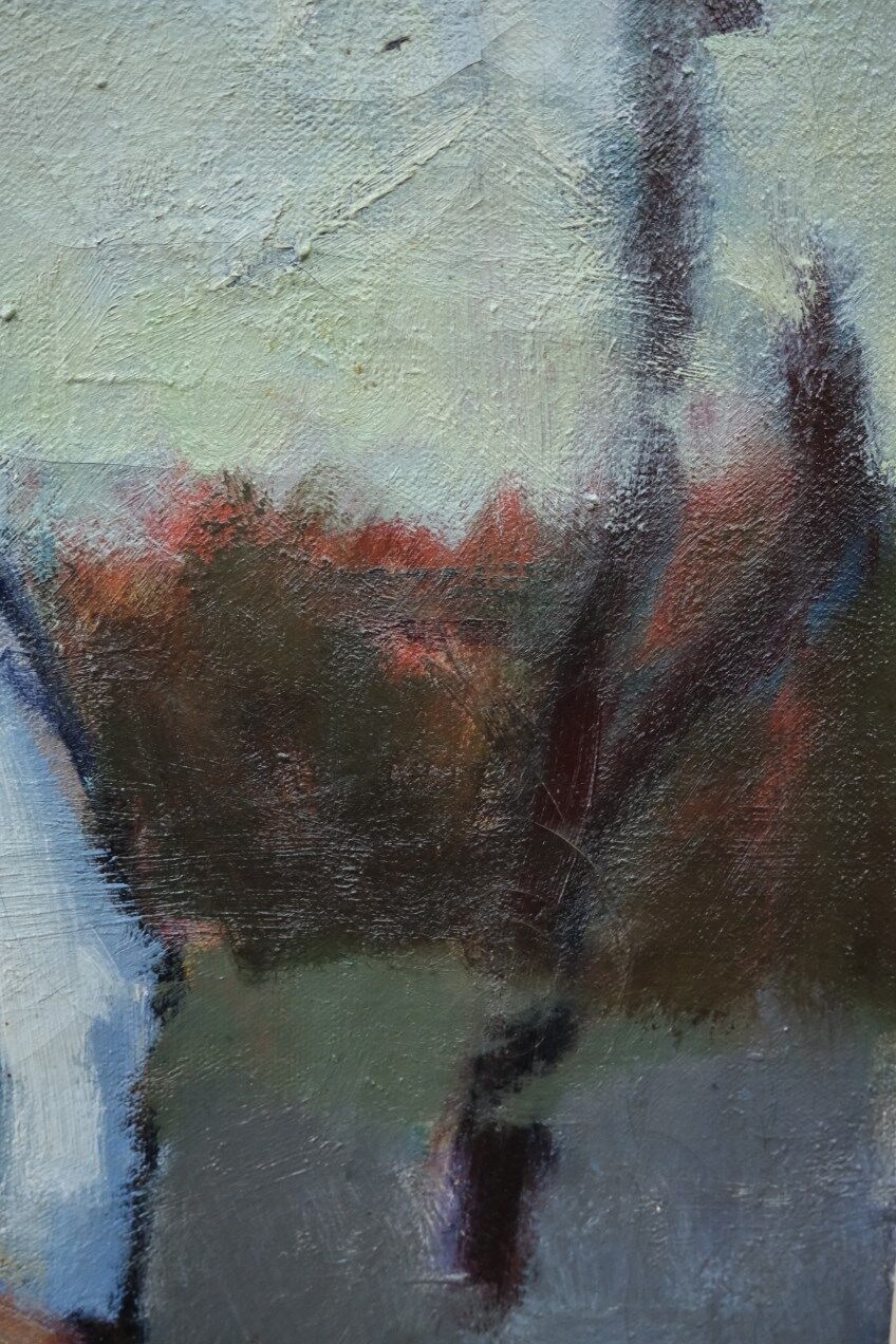 Swedish Artist, Figurative Modern Painting, 1951, Oil on Canvas, Framed