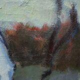 Swedish Artist, Figurative Modern Painting, 1951, Oil on Canvas, Framed