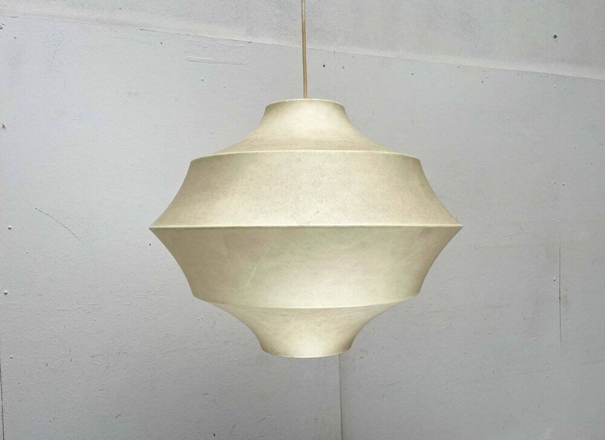 Mid-Century Modern Suspension Cocoon by Friedel Wauer for Goldkant Leuchten, Germany, 1960s