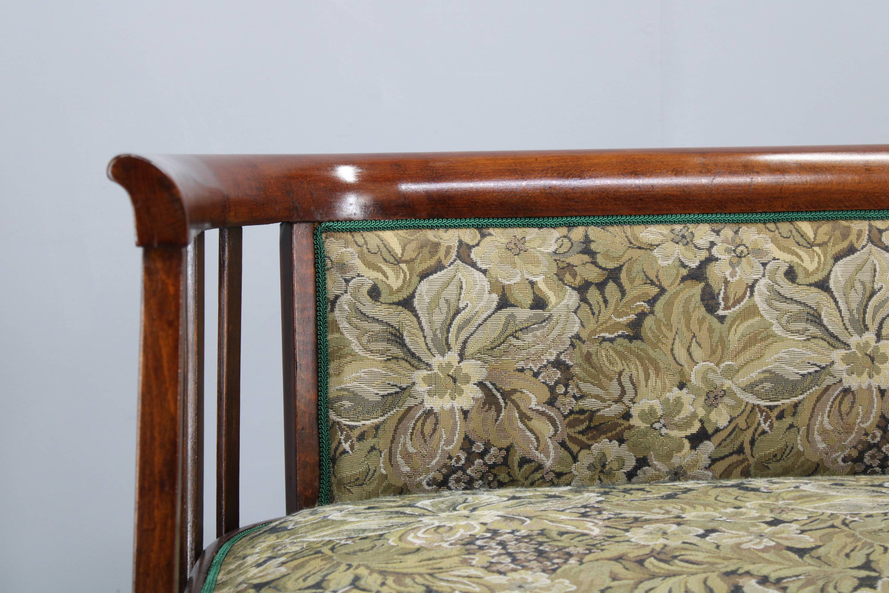 Josef Hoffmann Variation of Art Nouveau "Fledermaus" Sofa