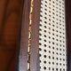 Antique Thonet bench in bent wood and caning, signed.