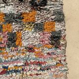 Tapis Berbère Boucherouite coloré - 129 x 160 cm