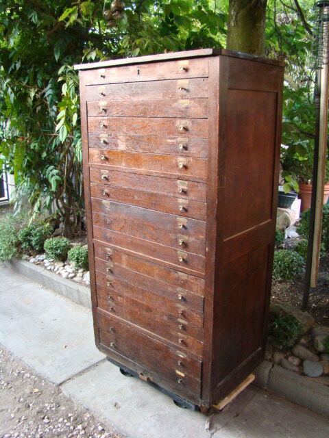 Furniture business multi-tiroirs oak vintage 50