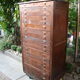 Meuble de métier multi-tiroirs chêne vintage 50