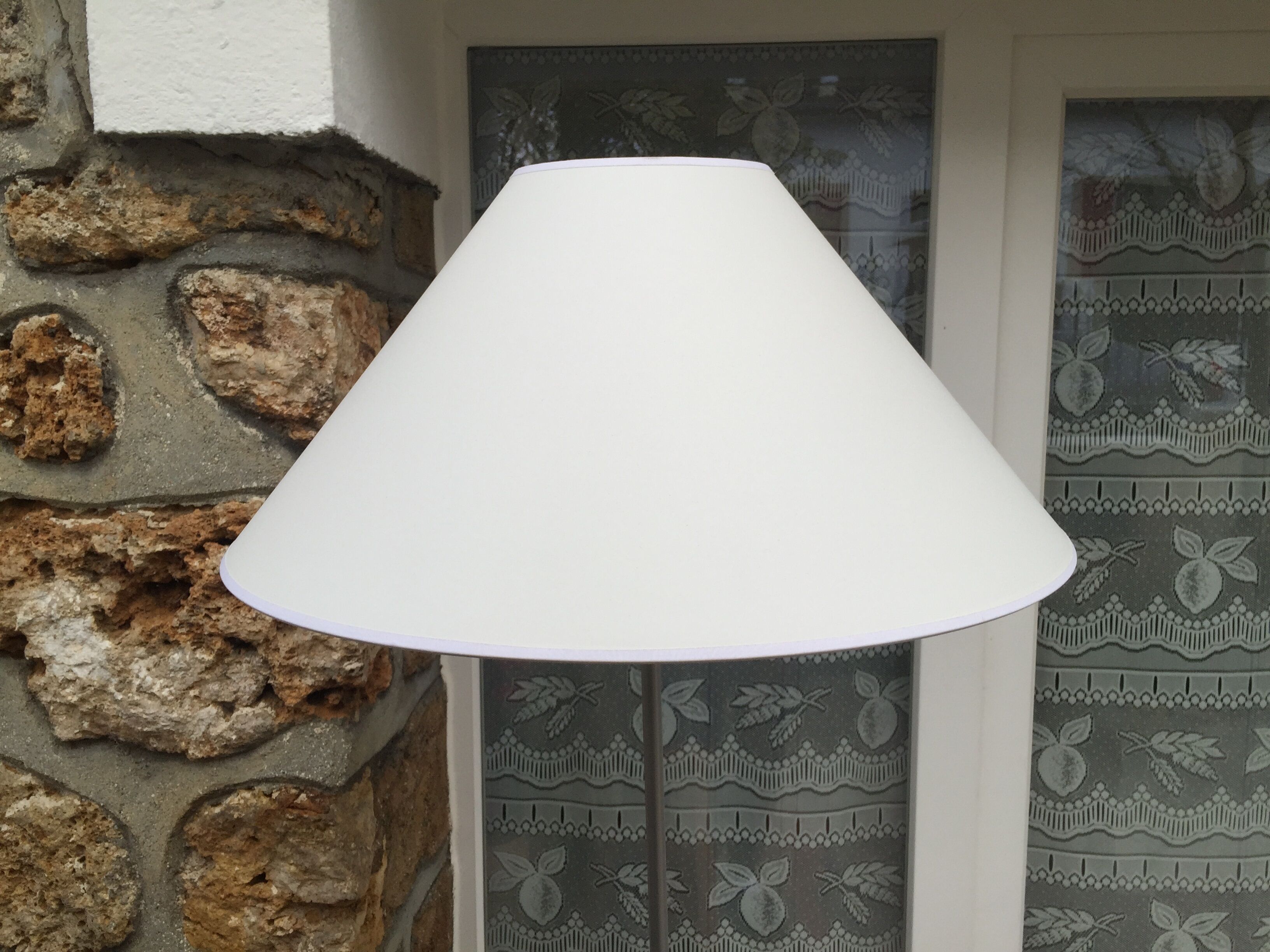 Wood and metal floor lamp