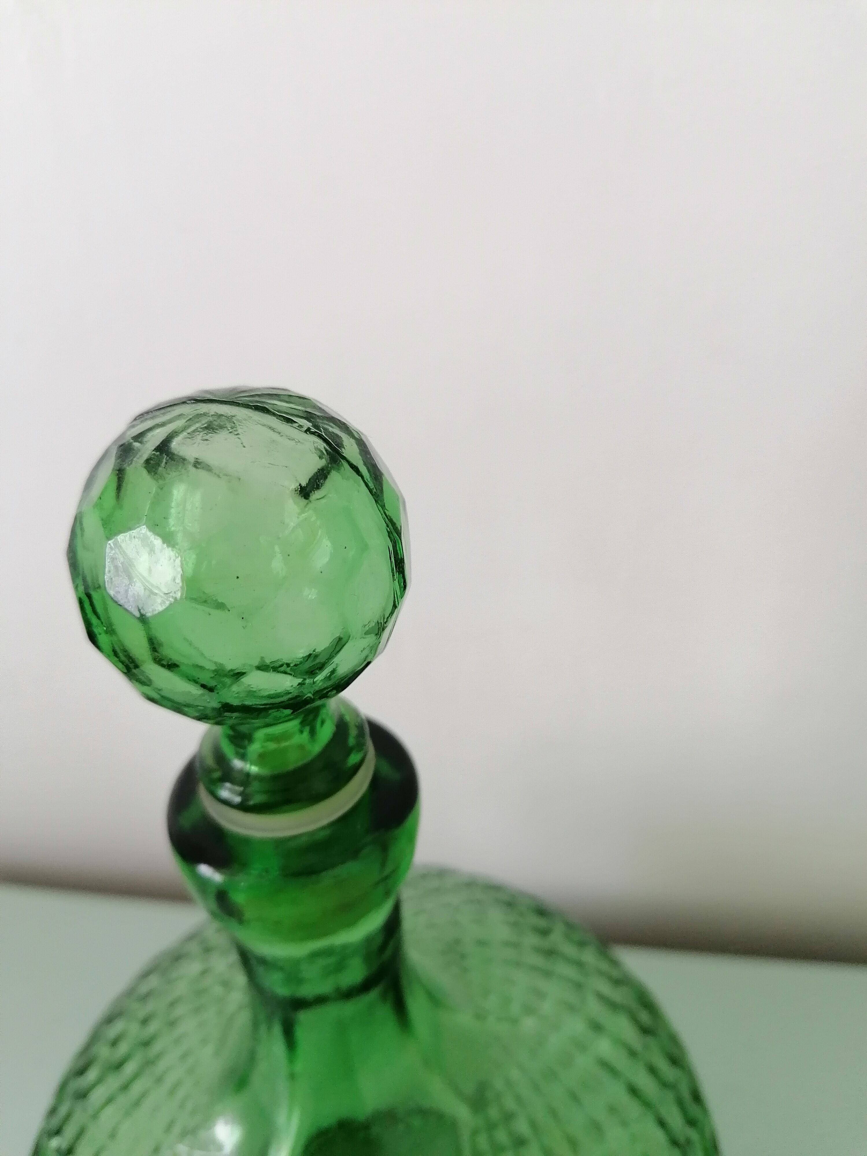 Beautiful old glass carafe