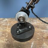 Early model Rademacher table lamp with black enamel shade