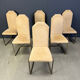 Vintage brass dining chairs by Belgochrom, 1970s