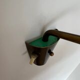 Pair of Brass and Opaline Glass Mid-Century Swedish Wall Lights