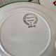 Set of 6 flat plates mismatched Digoin Sarreguemines models Rooster and Casino 30s