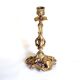 Bronze rockery candle holder