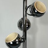 Goffredo Reggiani, three lights chrome chandelier from 70s