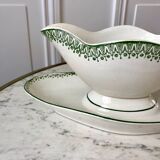 Saucière terre de fer st amand green early twentieth century