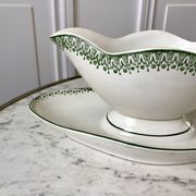 Saucière terre de fer st amand green early twentieth century