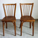 Paire de chaises bistro Baumann années 50/60