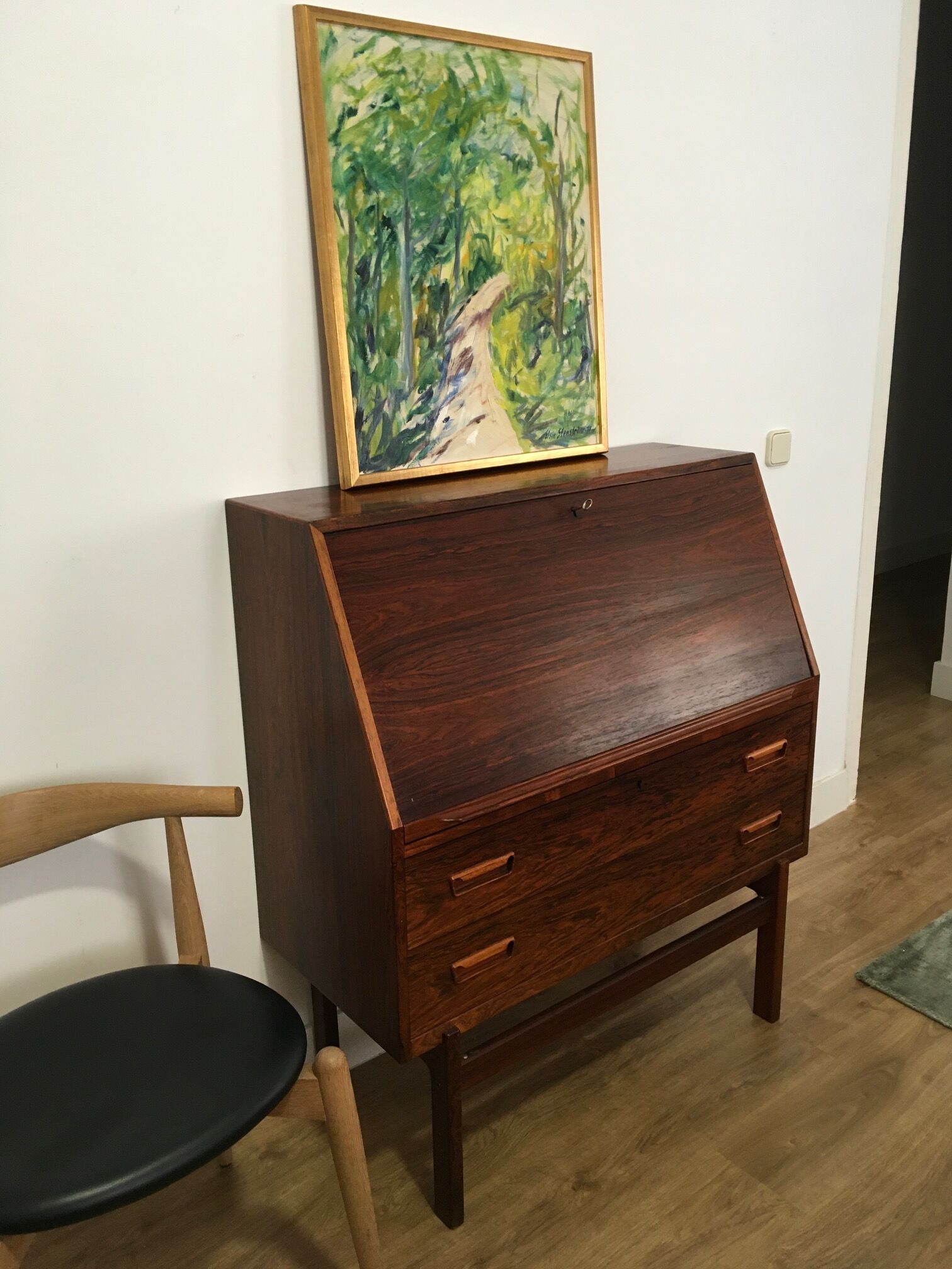 Bureau en palissandre modèle 68 par Arne Wahl Iversen, Danemark années 1960