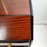 Commode / commode et tables de chevet - années 1960 - laiton faux cuir