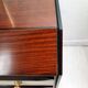 Dresser / chest of drawers and bedside tables - 1960s - faux leather brass