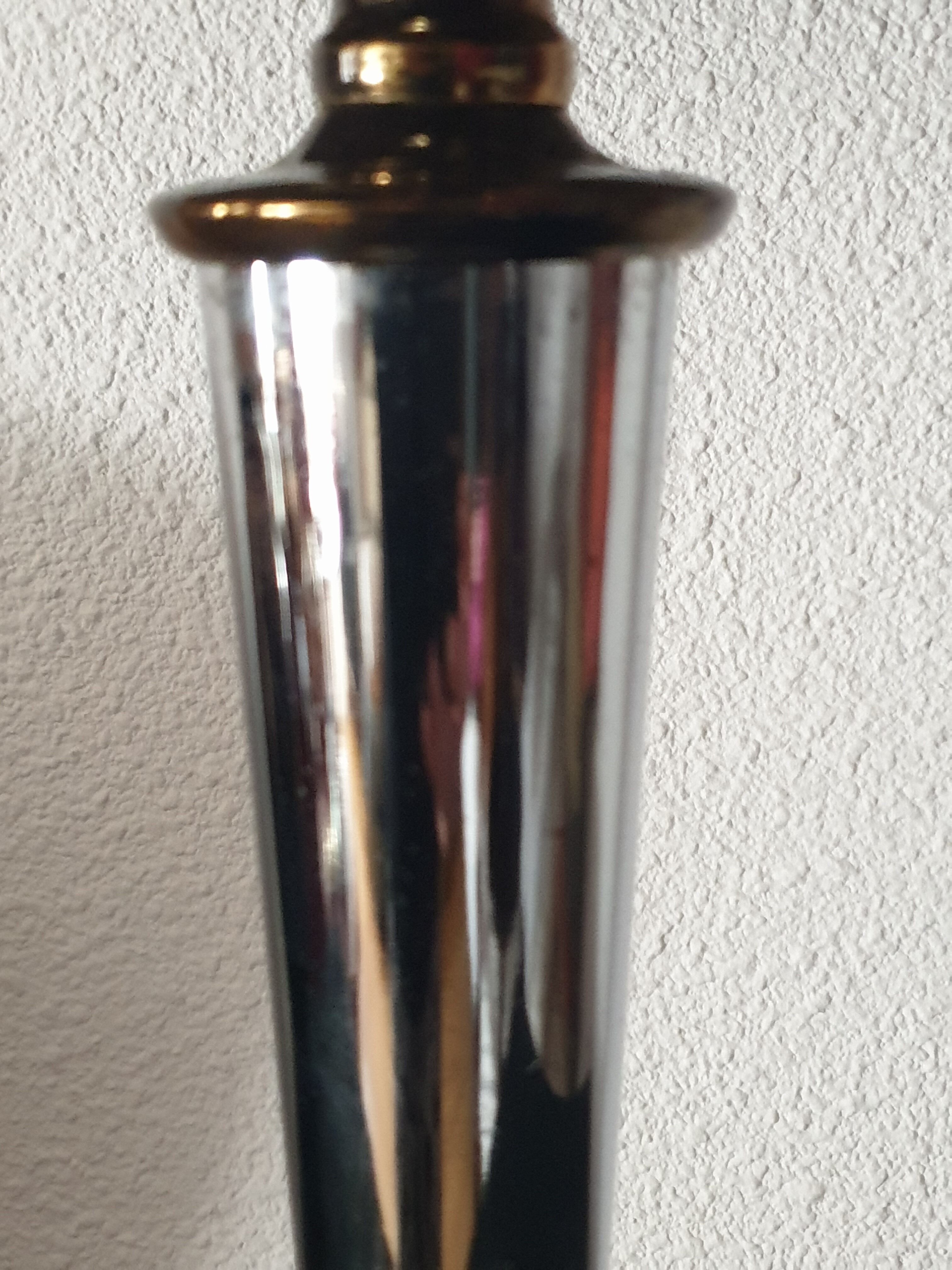 Chrome mushroom lamp from the 60s