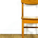 6 vintage oak chairs from the 1960s