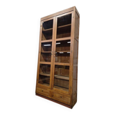 Vitrine/armoire de laboratoire/étagère à plusieurs niveaux vintage XL