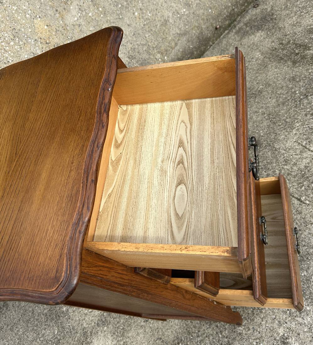 Chest of drawers, solid wood, vintage, 60s