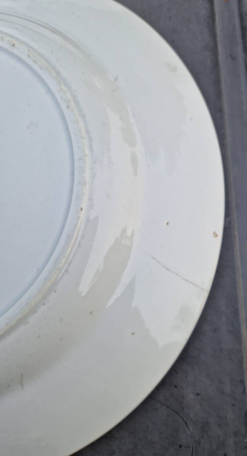 4 old plates 1900 Sarreguemines