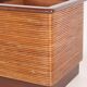 Rattan and wood planter