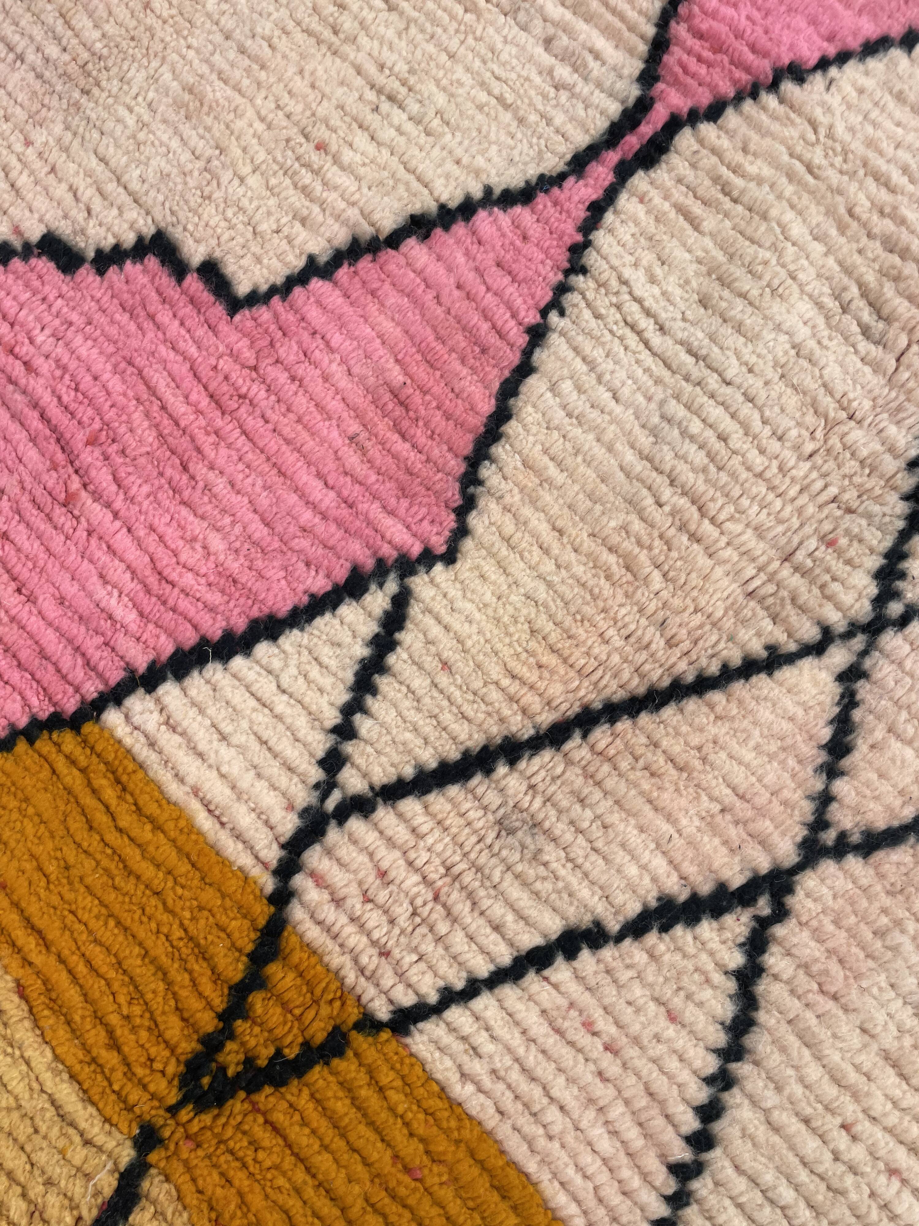 Living room rug berbere Boujad wool