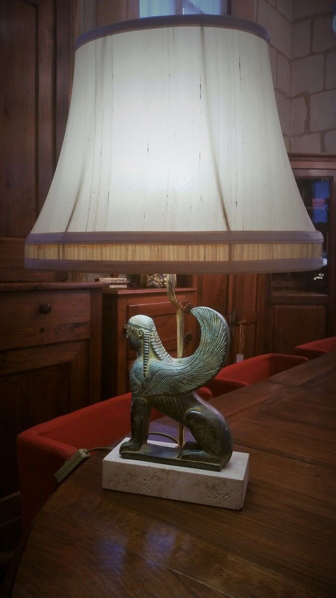 Sphinx lamp by Le Dauphin 80s