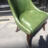 Vintage leather-like armchair