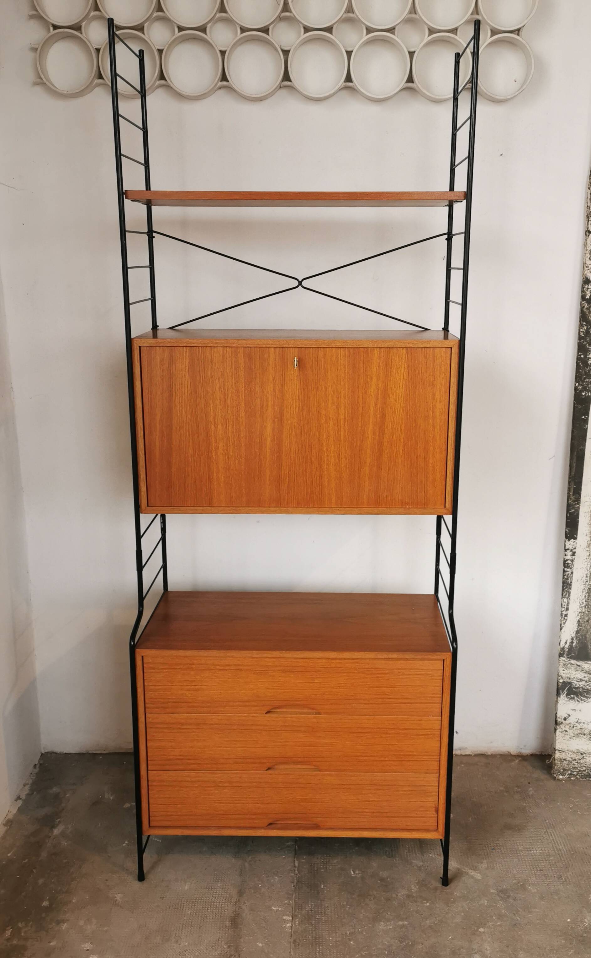 Scandinavian-style modular shelf, bookcase