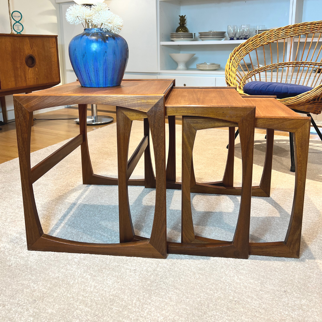 G-Plan trundle tables - Quadrille model