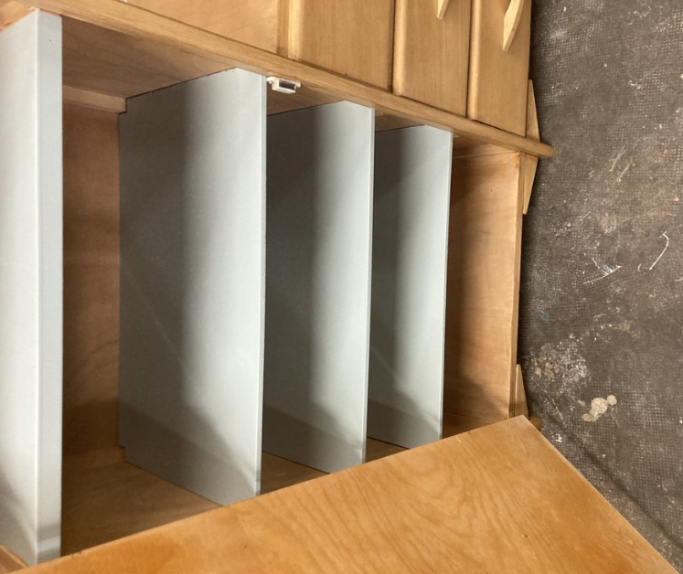 Vintage asymmetrical wardrobe 1960